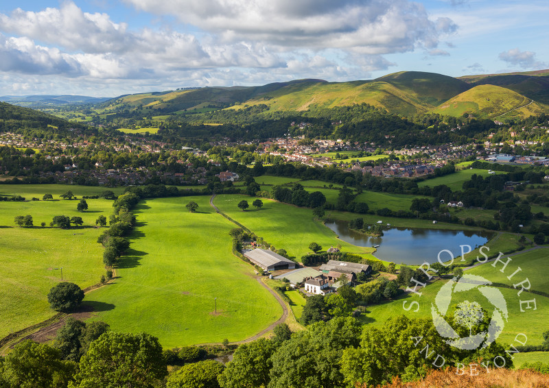 The town of Church Stretton nestles under the Long Mynd in Shropshire.